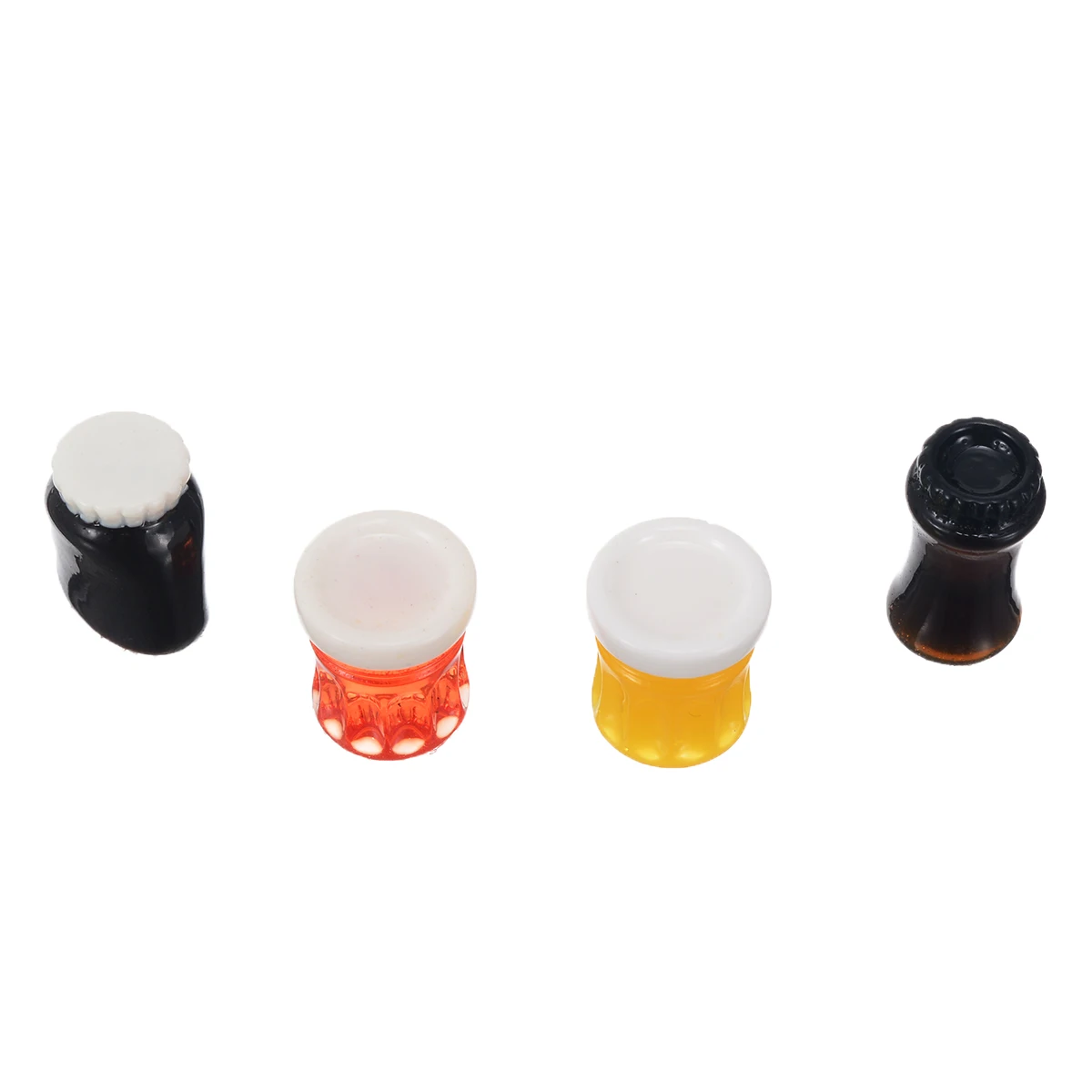 4Pcs 1/12 Dollhouse Miniature Accessories Mini Nutella Jam Simulation Furniture Kitchen Food Condiment Toys For Doll House Decor
