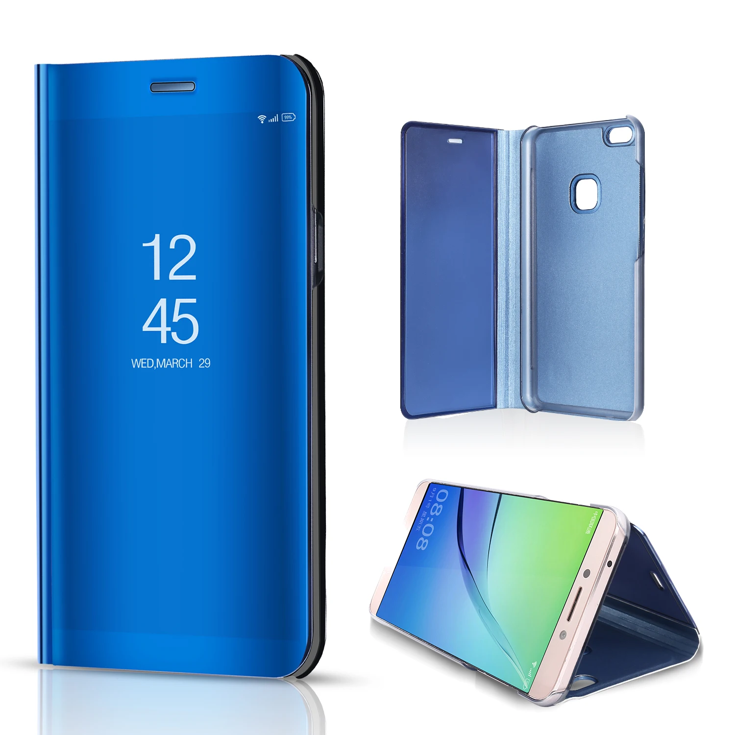 Translucent View Window Sleep For Huawei P10 Mate 10 Case Wake Up