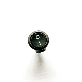

Black Rocker Switch 2p 2 files round rocker switch 3A/250V 6A/125V ultra-compact (10pcs)
