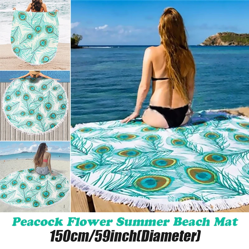 

Hanging Wall Tapestry Indian Toalla Mandala Beach Towel Throw Rug Round Bikini Cover-Up Blanket Bohemian Yoga Mat
