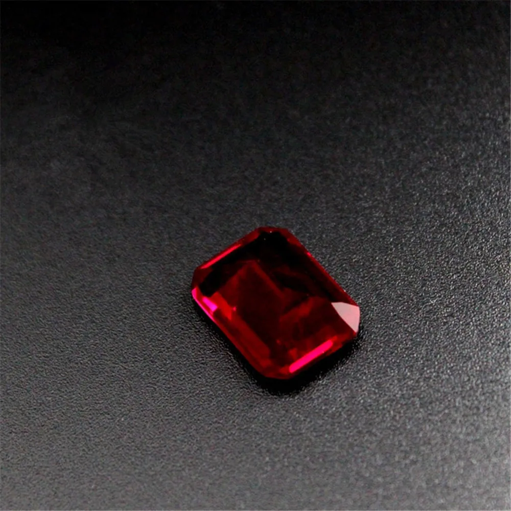 Joanlyn высокое качество Рубин прямоугольник ограненный драгоценный камень Изумрудное кольцо рубиновый камень несколько размеров на выбор C36R
