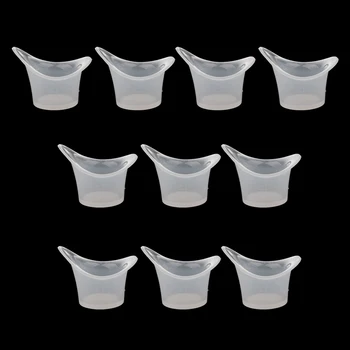 

10 Pieces Reusable Soft Silicone Optical Eye Wash Cup Eyewash Bath Container