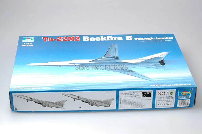 

trumpeter 1/72 01655 Tu-22M2 Backfire B Strategic bomber Assembly Model kits building scale model plane 3D puzzle plane