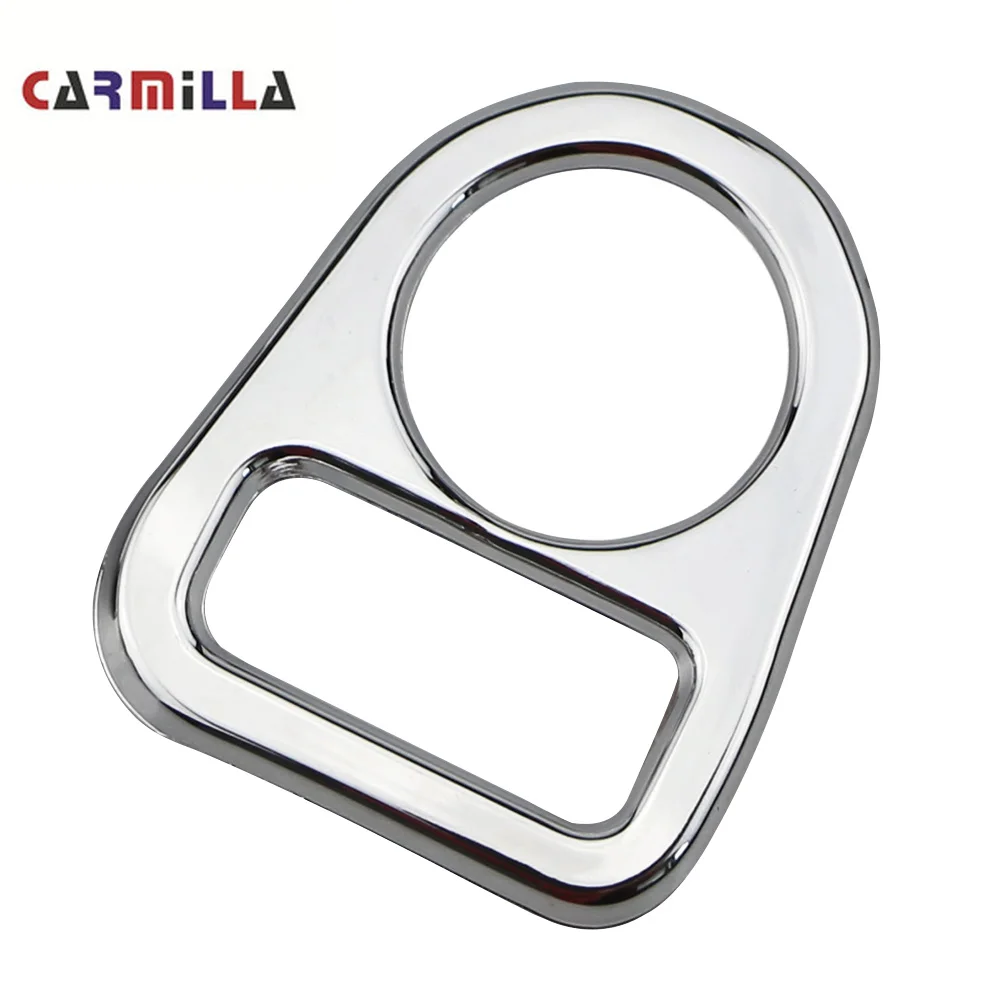 

Carmilla Car Rearview Mirror Knob Circle Trim Rear View Mirror Adjustment Knob Cover for Nissan X-trail T32 Qashqai Murano 2014+