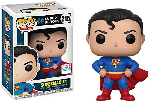 2017 NYCC эксклюзивный Funko pop официальный DC Супергерои Супермен (первый внешний вид) #1