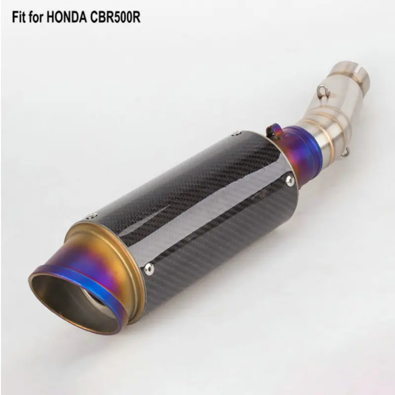 

MOKALI Carbon fiber motorcycle muffler for HONDA CBR500R exhaust motorcycle CBR500R silencieux moto for CBR500R escape moto