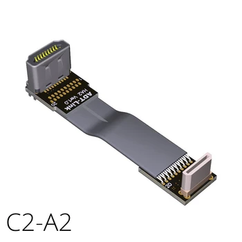 

Mini-HDMI to HDMI Cable Double Angle C-A Type 20pin V2.0b Cable 4Kx2K@60Hz Audio Return, Video 4K UHD 2160p, HD C2A2