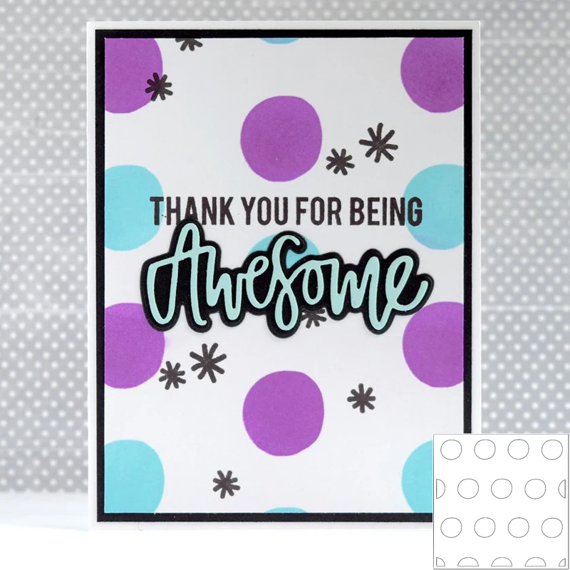 Bubble Stencil For Diy Scrapbooking New 2019 Diy Paper Cards