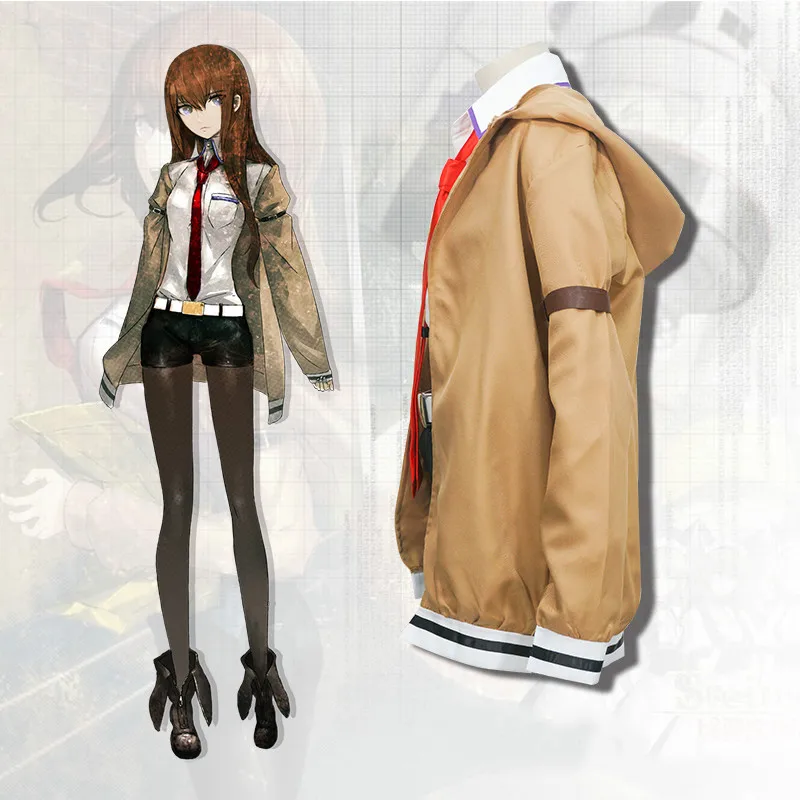 Steins Gate 0 Kurisu Makise Outfit Uniform Jacket Pants Full Set Cosplay Costume