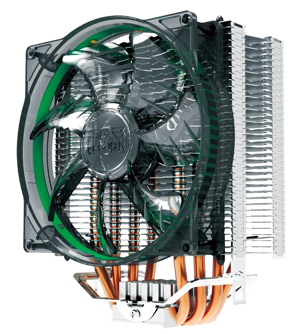 PCCOOLER x4 процессорного кулера 4 тепловыми Процессор Вентилятор охлаждения 120 мм 4PIN