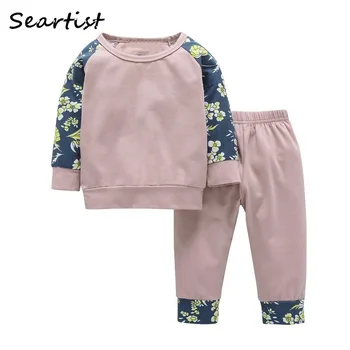 

Seartist 2020 New Baby Girl Clothes Girls Clothing Set Pullover & Joggers Suits T Shirt for Girls Kids Sweatshirt+Pants 25
