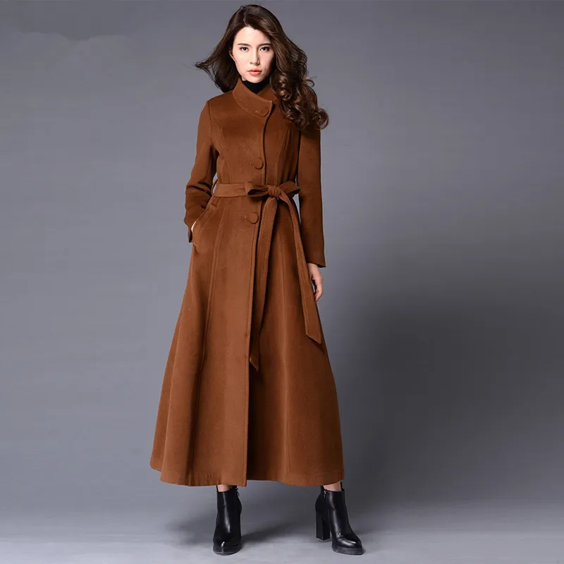 

Plus Size 3XL Winter Coat Women Thicken Over Knee Cashmere Coat Maxi Woolen Coats Parka Winter Jacket Women Oversized Coat C2721