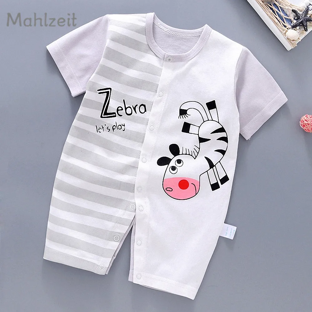 

2019 Baby Boy Girl Summer thin Romper infant Short sleeve soft underwear baby 100% cotton cute jumpsuit clothes for 1-2T baby