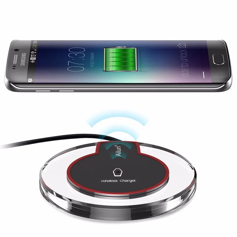 QI wireless charger charging for iphone 8 plus X Samsung s7 edge s8 plus with retail package 100pcs