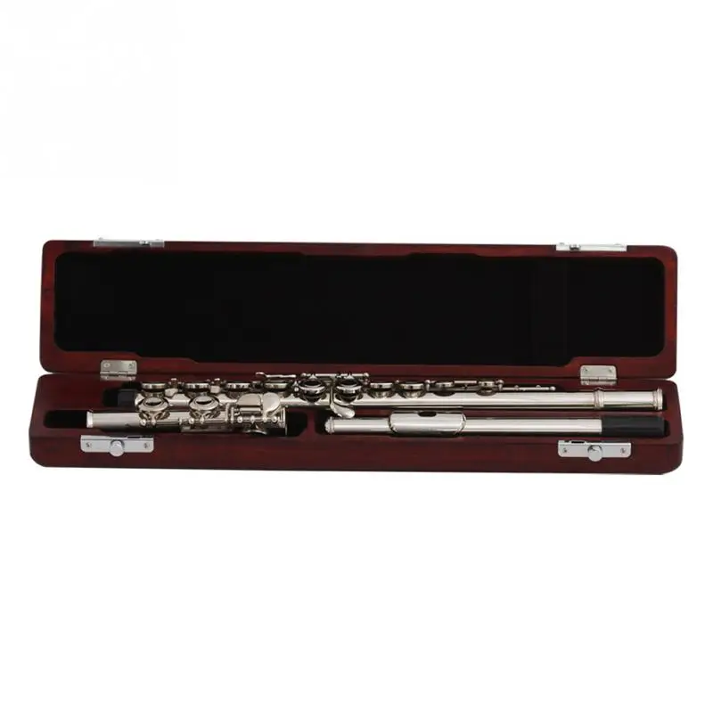 

Flute Hard Wooden Case High Quliaty 17 Holes Flute Box Protective Carry Case Instrument Accessories