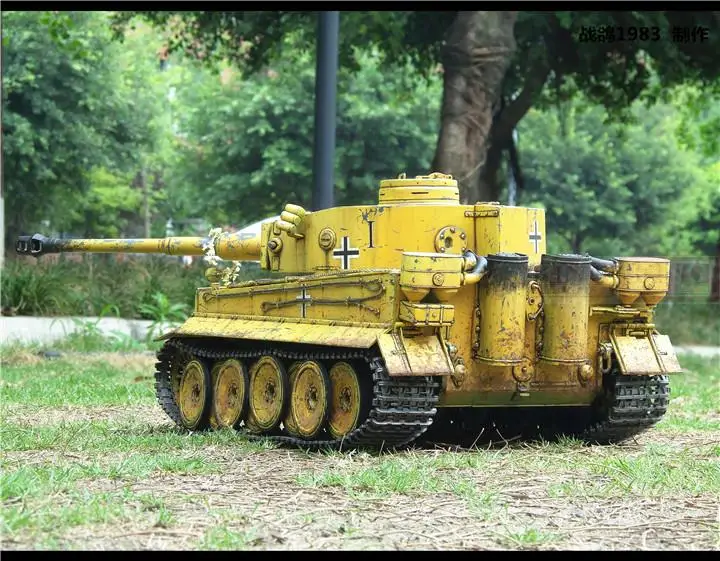 KNL HOBBY Heng Long, 1:16 Tiger радиоуправляемая модель танка пульт дистанционного управления автомобильный корпус литейное Тяжелое покрытие краски, чтобы сделать старый