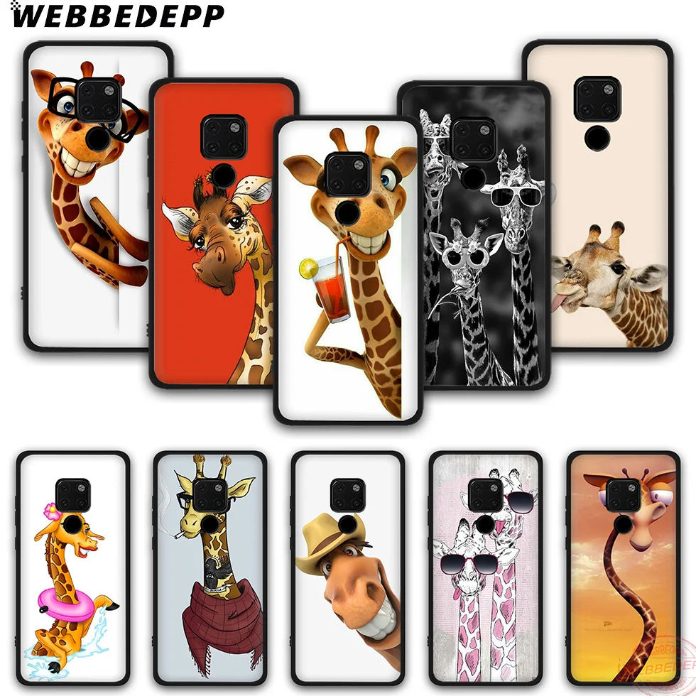 WEBBEDEPP Giraffe funny cartoon TPU Phone Case for Mate 10 20 30 Pro Lite Nova 2i 3i 3 4 5i 2 5 |