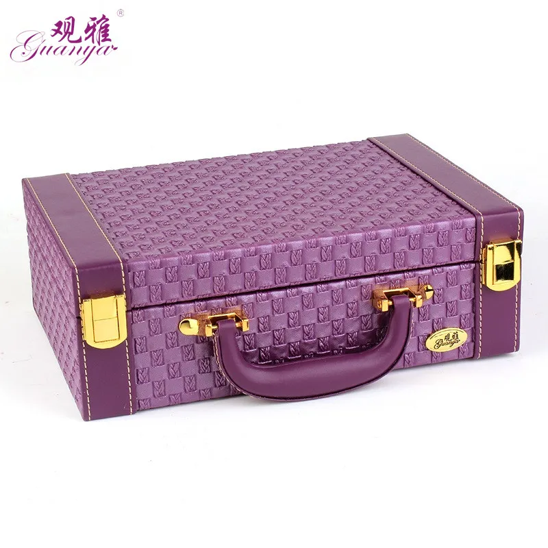 

Wholesale Jewelry Display Leather Pattern Casket / Senior Jewelry Box Watch Organizer / Case For Jewelry Storage / Gift box