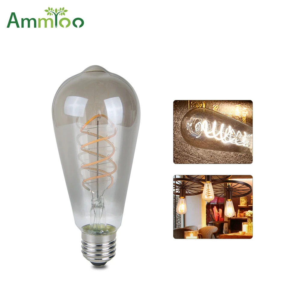 

Vintage Led lamp E27 LED Filament Bulb Lamp 220V Dimmer lampada led Retro Ampoule Lights for living room/bedroom/Parlor decor