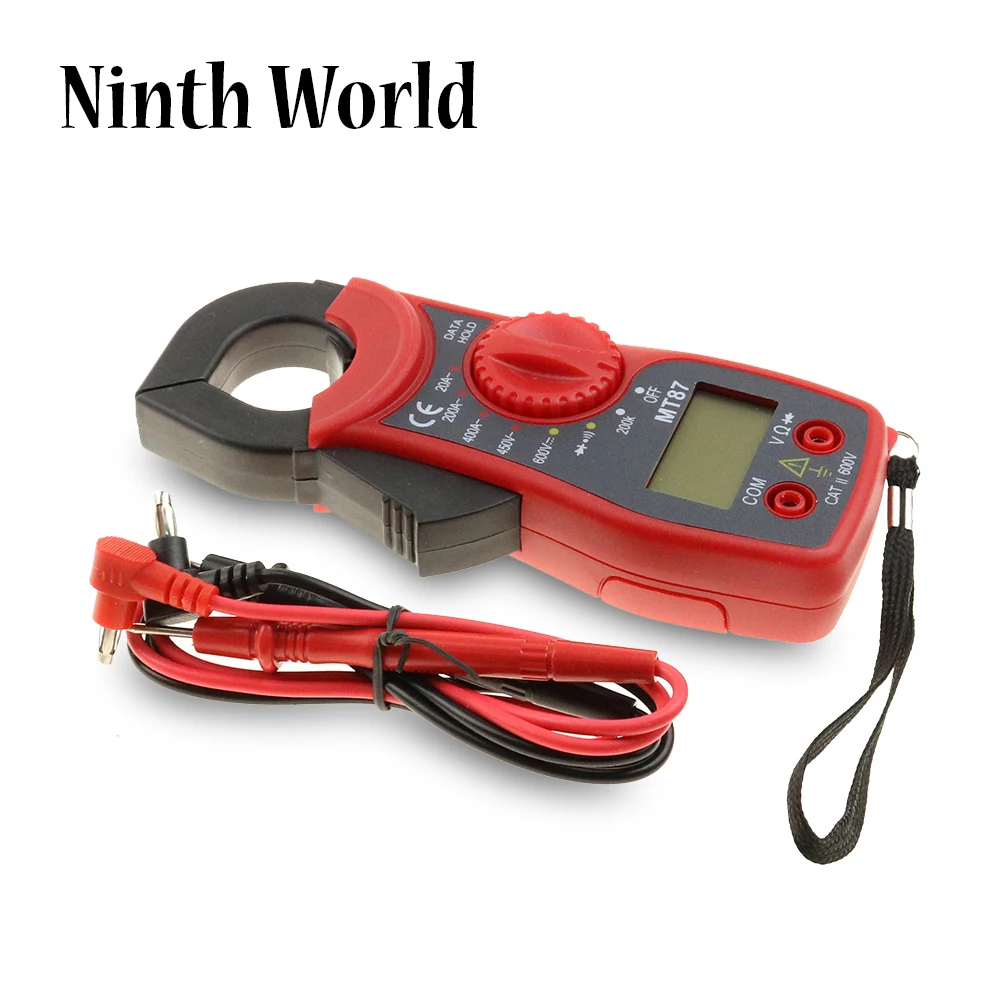Clamp Digital Backlight Multimeter LCD AC/DC Ammeter Voltmeter Ohm
