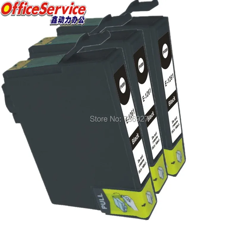 3 Black T1261 Compatible ink Cartridge For Epson stylus NX330 NX430
