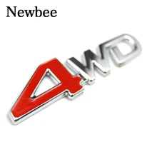 Newbee Auto Schwanz Hinten Side Metall 4x4 RC 4WD Aufkleber 3D Chrom Abzeichen Emblem Aufkleber Auto Decor Styling für Toyota Highlander NISSAN(China)