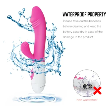 G Spot Dildo Rabbit Vibrator for Women Dual Vibration Silicone Waterproof Female Vagina Clitoris Massager Sex Toys For Women 5
