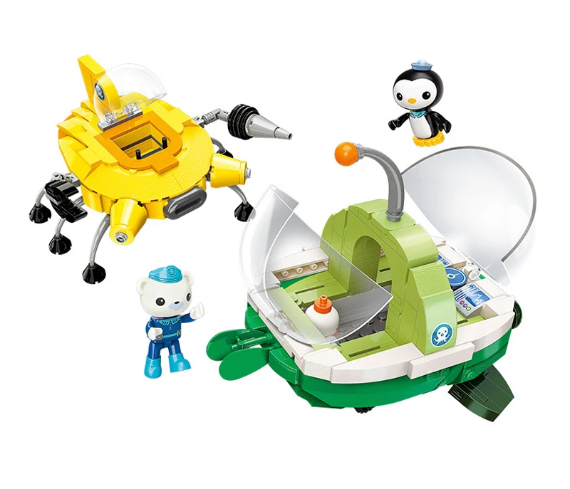 Octonauts строительный блок октопод Gup подводная лодка октябрь-Pod с GUP-C GUP-E GUP-D GUP-K GUP-I в стиле лего кирпичные игрушки Детский подарок