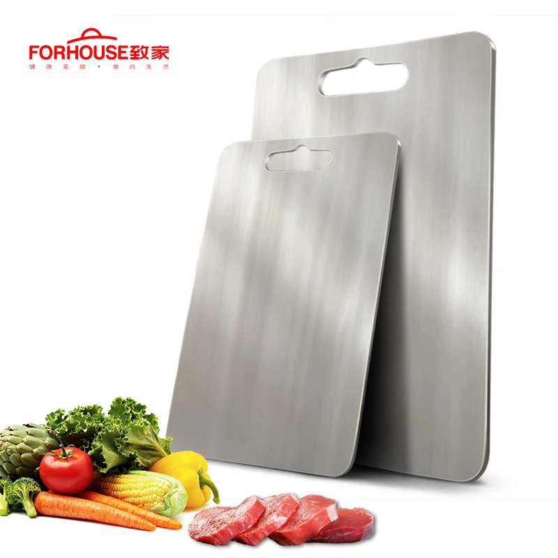 

304 Stainless Steel Chopping Block Antibacterial Anti-mildew Cutting Boards Chopping Board Fruit Vegetable Meat Tools