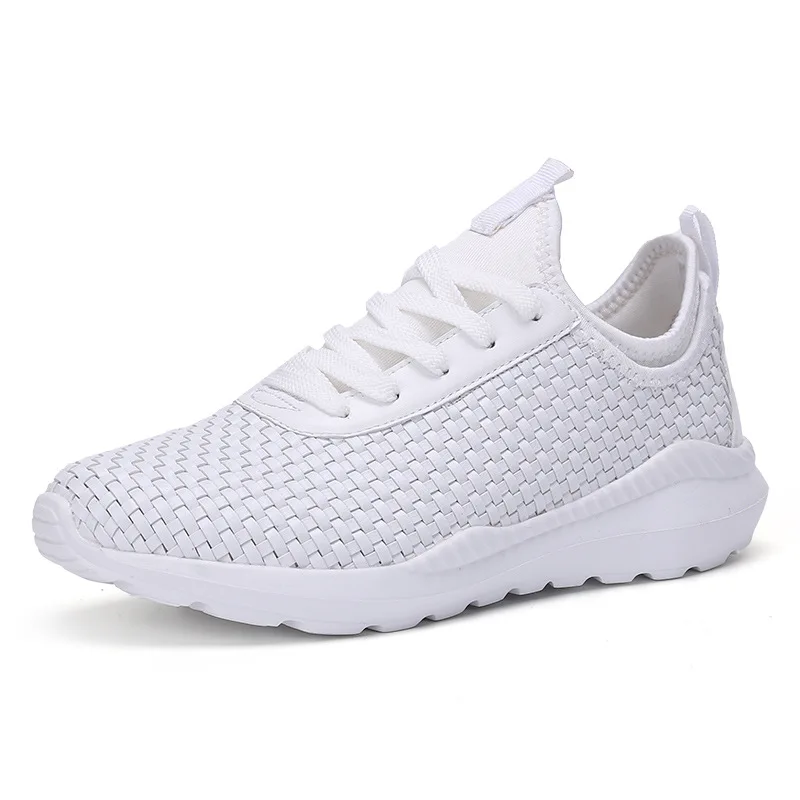 

New Breathable Women Casual Shoes Woven Shoes Soft comfortable Sneakers Fashion Thick bottom women Adulte Chaussures pour hommes
