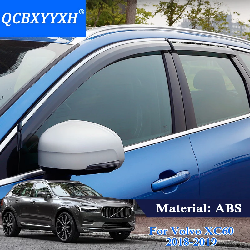 QCBXYYXH 4 шт. Авто Стайлинг тенты укрытия окна Козырьки дождь бровей для Volvo XC60 2018 2019
