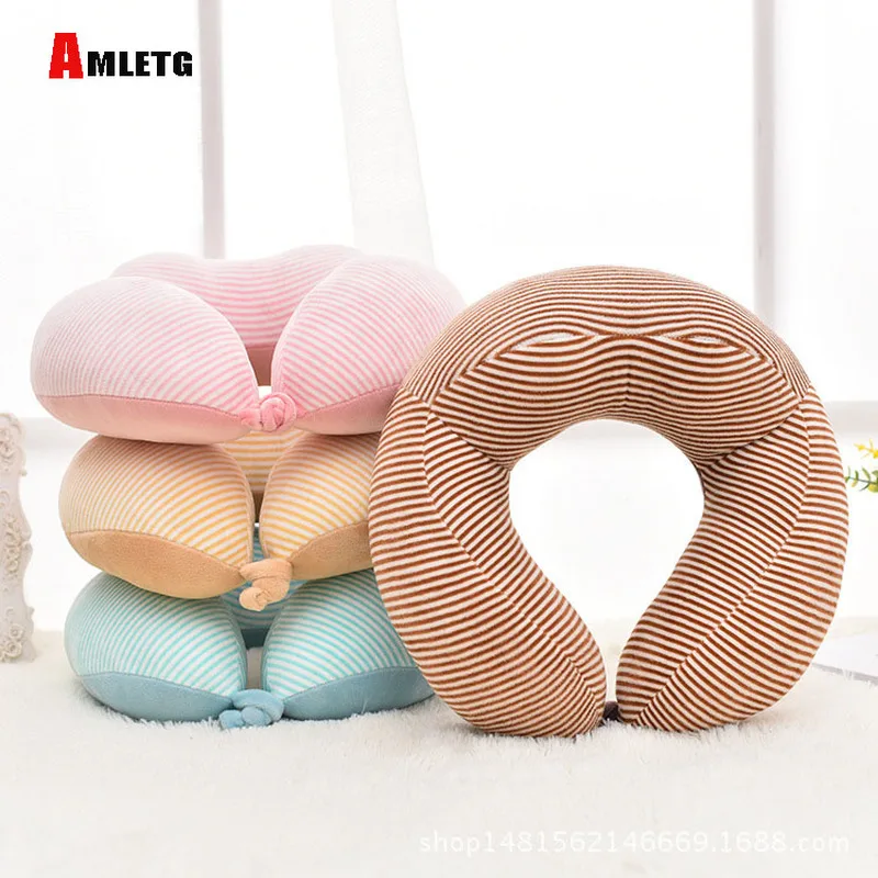 U shaped Silk Pillow Travel Pillow Travel Pillow Accessories 4 Color