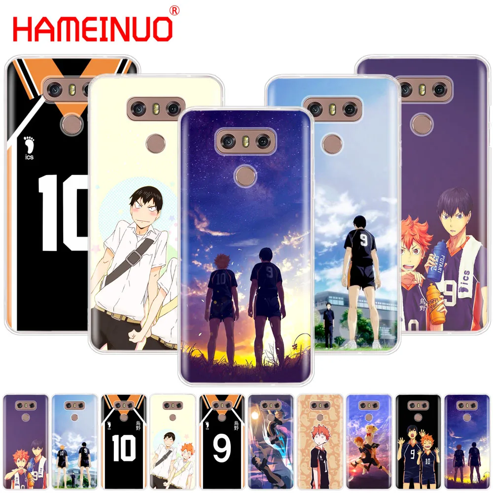 Чехол для телефона HAMEINUO Haikyuu Hinata Attack аниме чехол LG G7 Q6 G6 MINI G5 K10 K4 K8 2017 2016 X POWER 2 V20 V30
