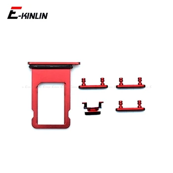 

Sim Card Tray For iPhone 8 8 Plus Card Slot Holder Power Volume Switch Mute Side Button Repair Parts
