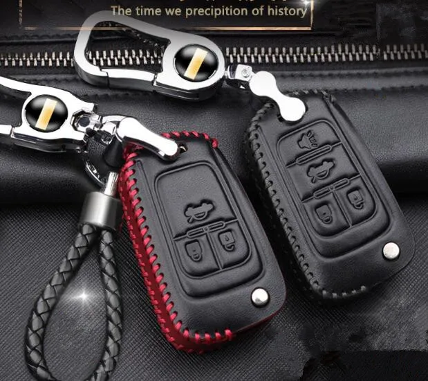 

1pc high quality auto key cases key bags key covers red color handwork tailor suitable for chevrolet cruze cavalier malibu