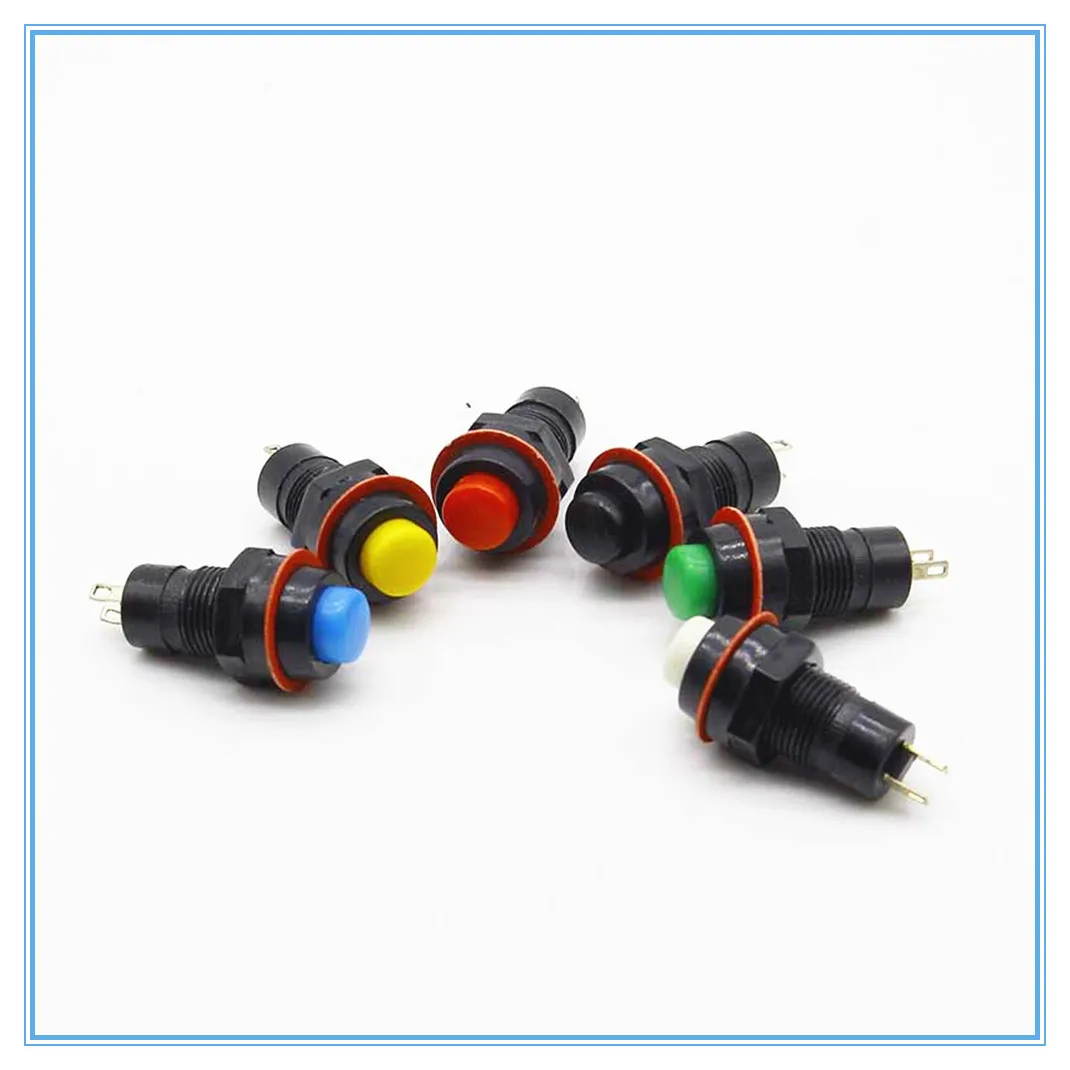 

10mm Self-Lock /Momentary Pushbutton Switches Round Cap AC 250V/1A Push Button Switch