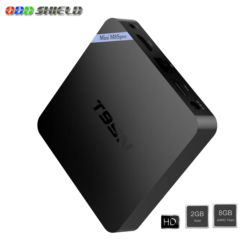 T95N Mini M8S PRO Smart TV Box Android 6 0 четырехъядерный процессор Amlogic S905X поддержка HEVC 4K H.265 RAM 2G