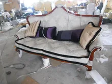 Sofá de tela de lino silla muebles de sala sofá / de terciopelo sillas de sala de estar / tejido 3 plazas chesterfield