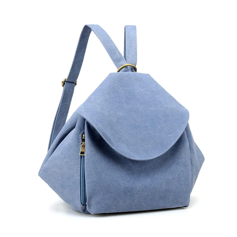 

Women's Backpack Hight Quality Personal Bag Multi-functional Fashion Canvas Wearable Retro Simple Cloth Art Bag For Girl