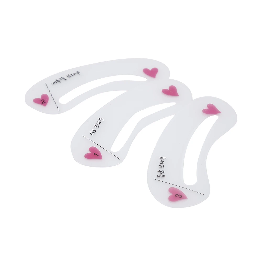 

Reusable Eyebrow Drawing Guide Card Eyebrow Template Shaper Make Up Tools For Beginners