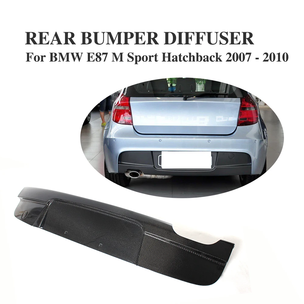 Carbon Fiber Rear Bumper Lip Diffuser For Bmw 1Series E87 M Tech M