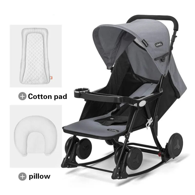Детское кресло-качалка, детская колыбель, кресло для новорожденных, комфортное кресло, многофункциональное кресло, многофункциональная детская коляска, кресло-качалка - Цвет: gray D