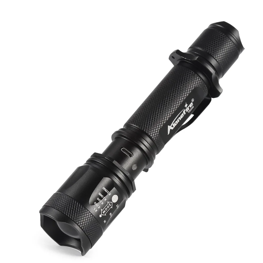 AloneFire TK200 CREE XML L2 светодиодный светильник-вспышка МОЩНЫЙ СВЕТИЛЬНИК-Вспышка водонепроницаемый тактический военный 18650 перезаряжаемый фонарь