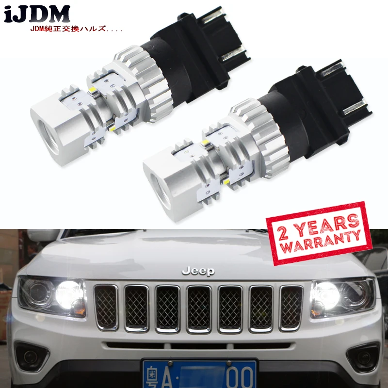 Светодиодный фонарь iJDM HID White 3157 P27/5 Вт P27/7 T25 для дневных ходовых огней ДХО Jeep Grand