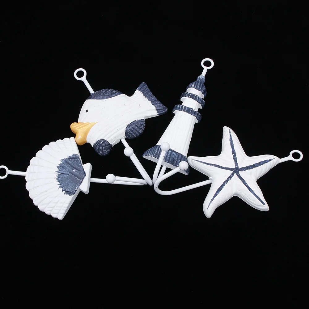 

Sea Sailing Boat Starfish Beacon Home Decor Bathroom Wall Hanger Hook