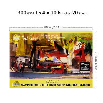 Paul Rubens Professional Watercolor Paper 20 sheets 300 GSM 1