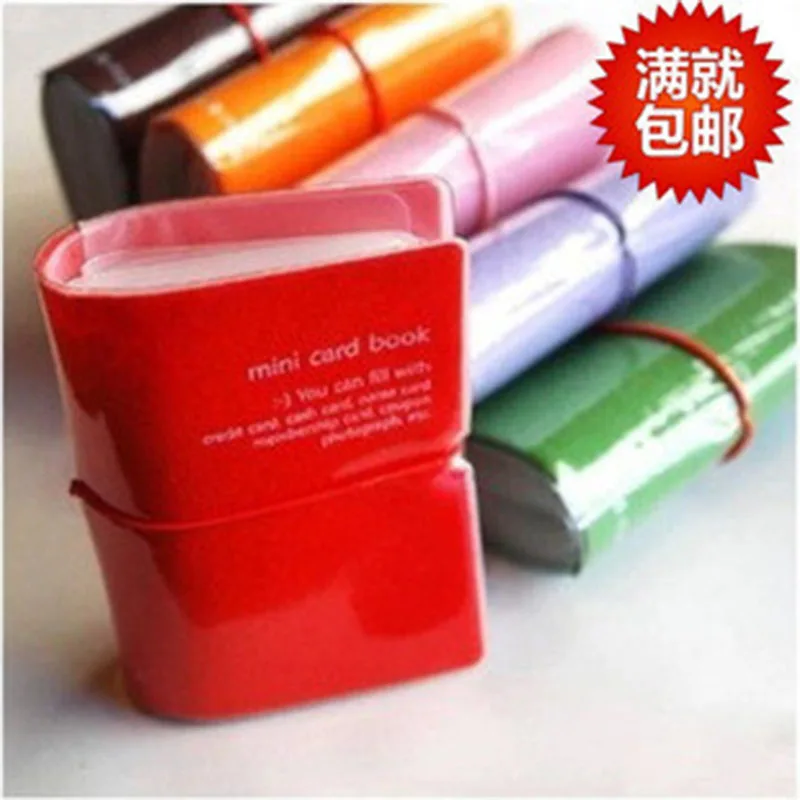 Men&Women 28 space PVC Card Holder Bank Credit Holder Business Card Cases Mini Book 6 Candy Color ID/VIP Card Collect Men&Women 28 space PVC Card Holder Bank Credit Holder Business Card Cases Mini Book 6 Candy Color ID/VIP Card Collect