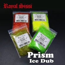 10цвета синтетических мушек Дубляж призму льда дубляж дубляж живых волокон/ Призма льда крыла мушек материалы для нимфы мокрые мухи