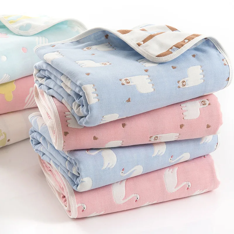 Муслиновое одеяло для новорожденных 6 слоев 110 х110 см|baby muslin blanket|muslin blanketbaby muslins |