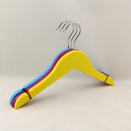 

[Free Shipping] Tiny Colorful Wooden Hanger for Baby and child (10 pieces/ lot)